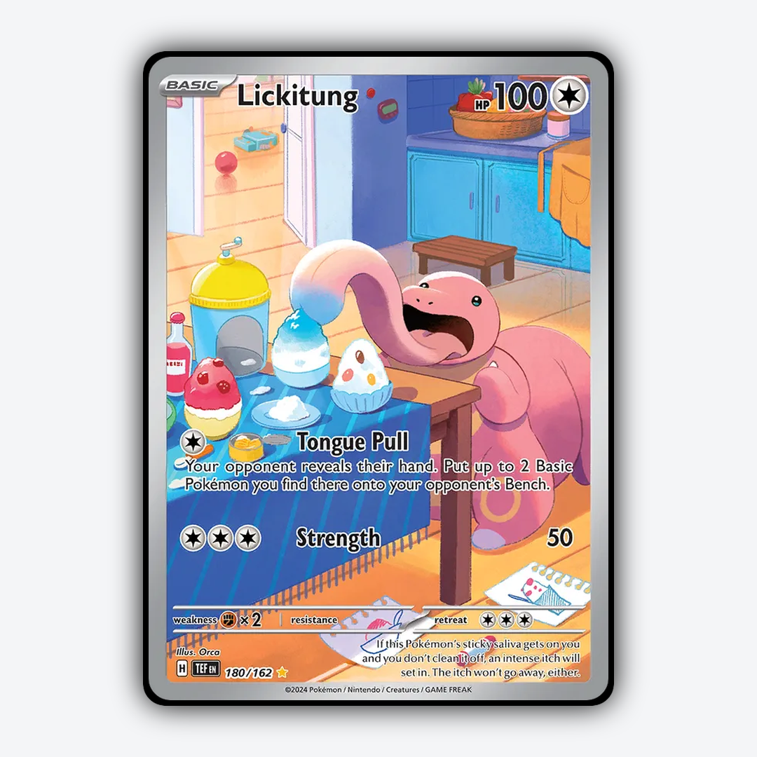 Lickitung 180/162 - Temporal Forces Set - Card Rug