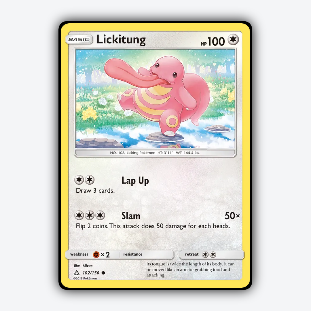 Lickitung 102/156 - Ultra Prism Set - Card Rug