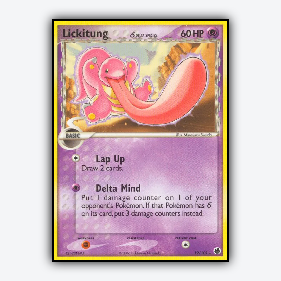 Lickitung δ 019/101 - Dragon Frontiers Set - Card Rug