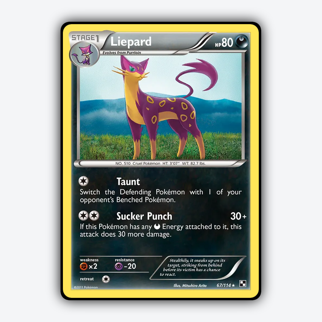 Liepard 067/114 - Black & White Set - Card Rug