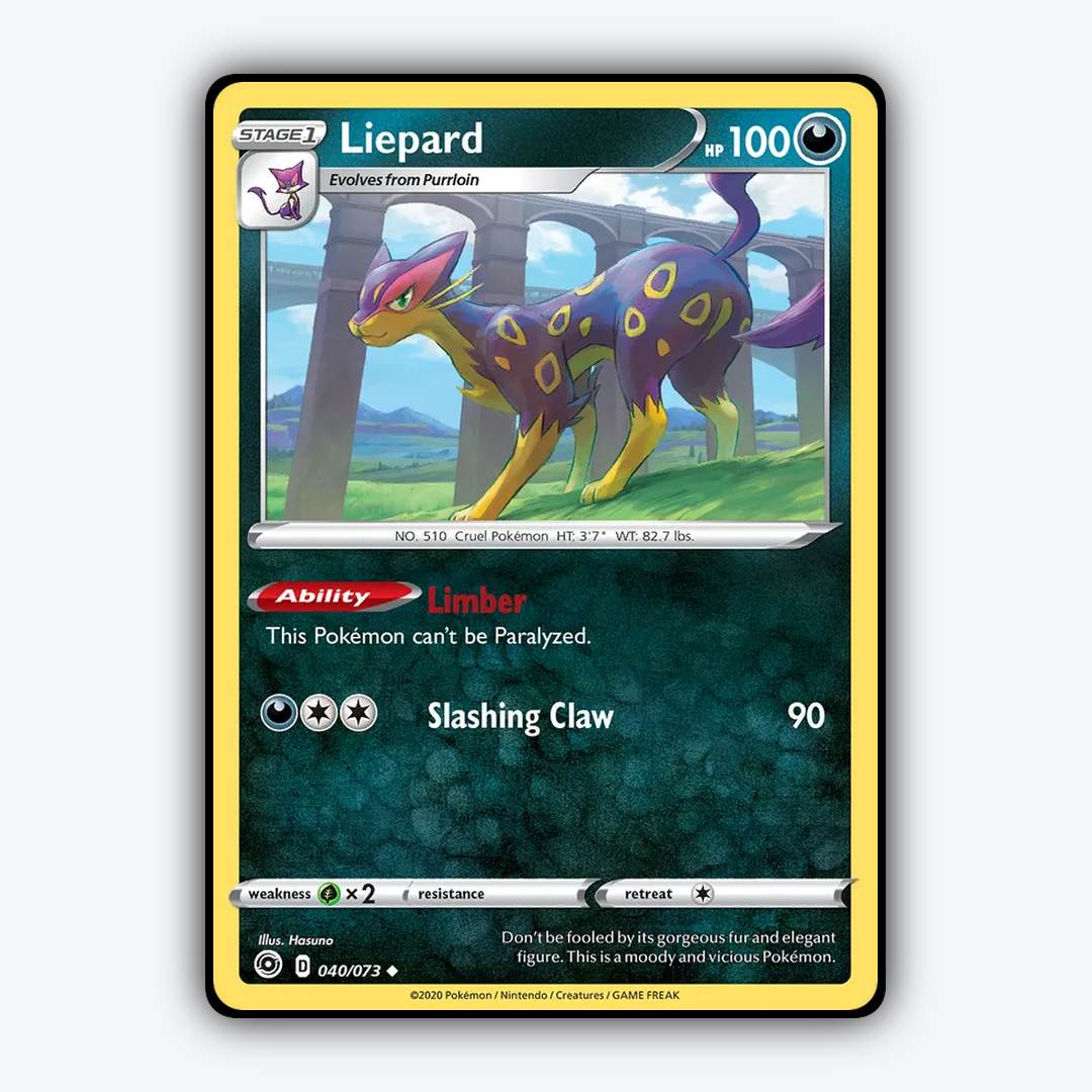 Liepard 040/73 - Champion's Path Set - Card Rug
