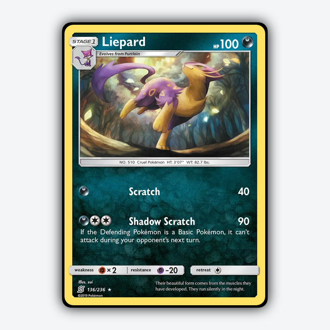 Liepard 136/236 - Unified Minds Set - Card Rug