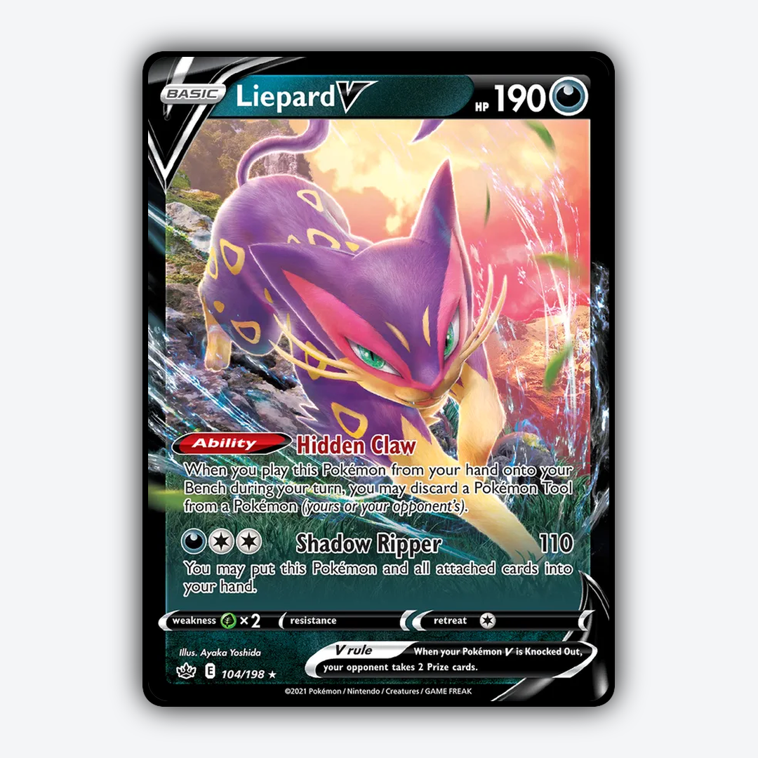 Liepard V 104/198 - Chilling Reign Set - Card Rug