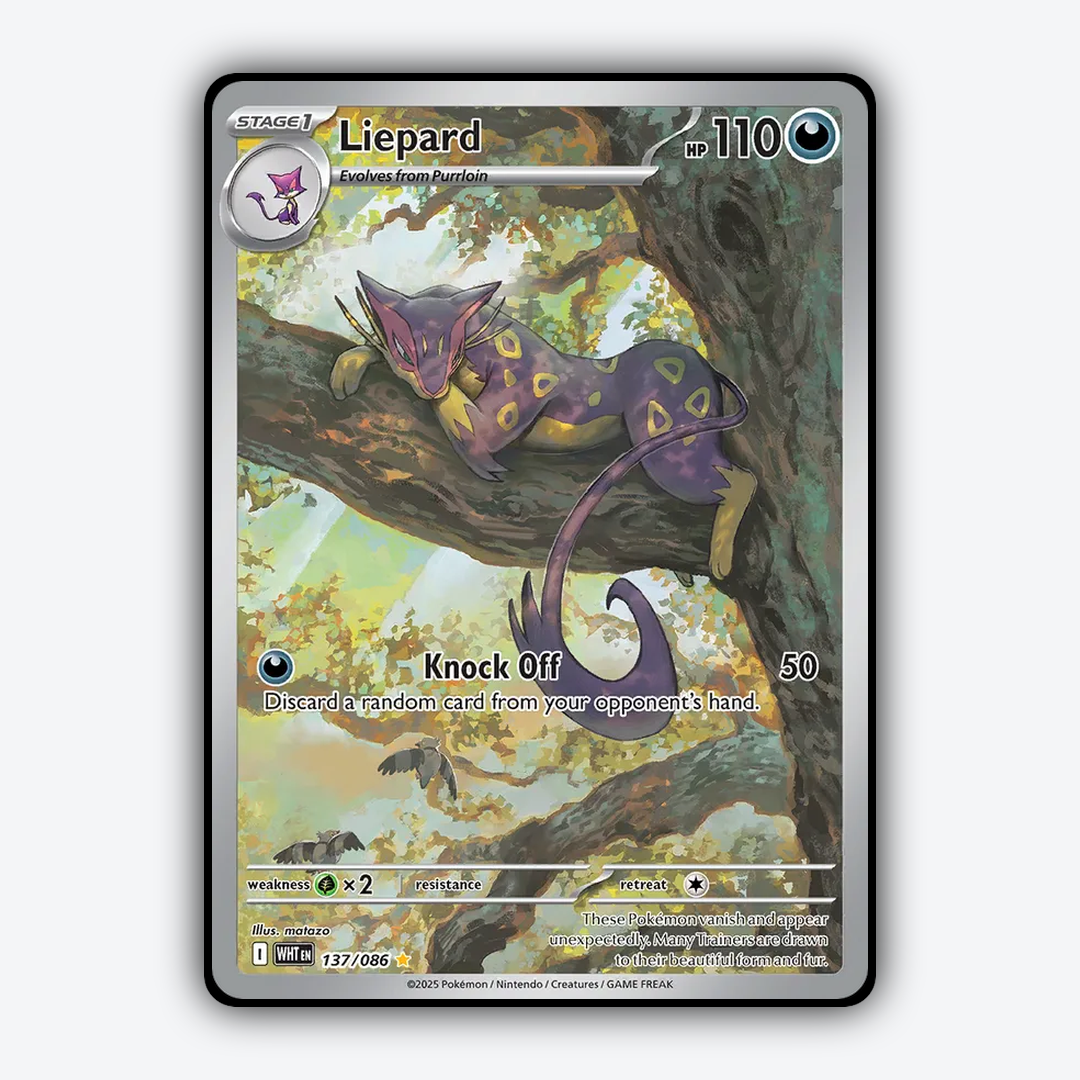 Liepard #137 - White Flare Set - Card Rug