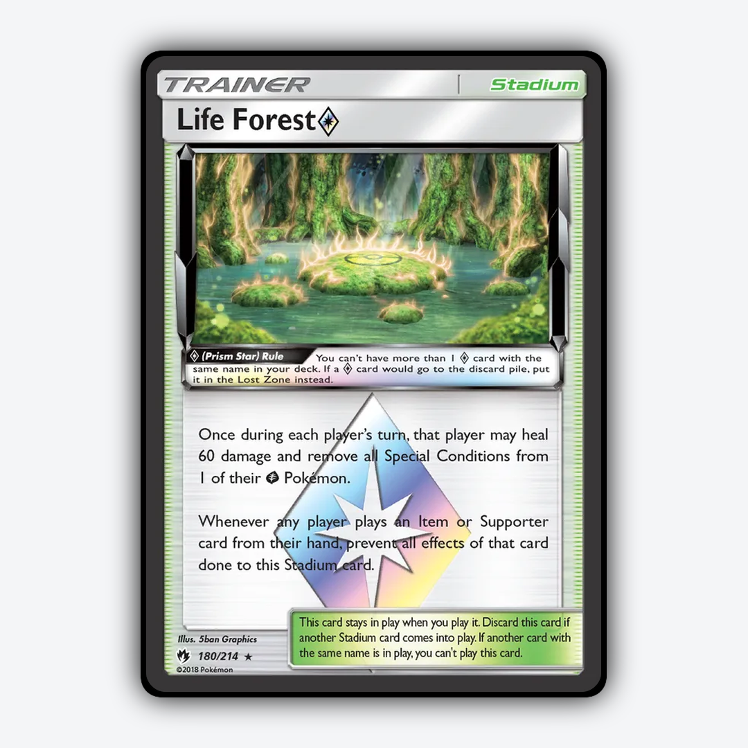 Life Forest ◇ 180/214 - Lost Thunder Set - Card Rug