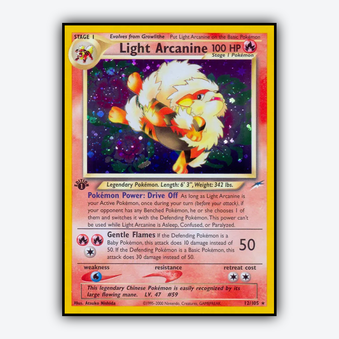 Light Arcanine 012/105 - Neo Destiny Set - Card Rug