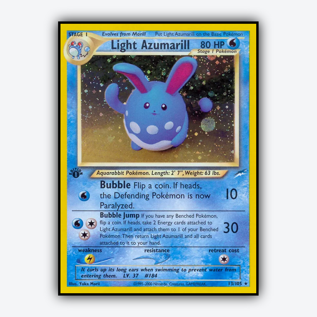 Light Azumarill 013/105 - Neo Destiny Set - Card Rug