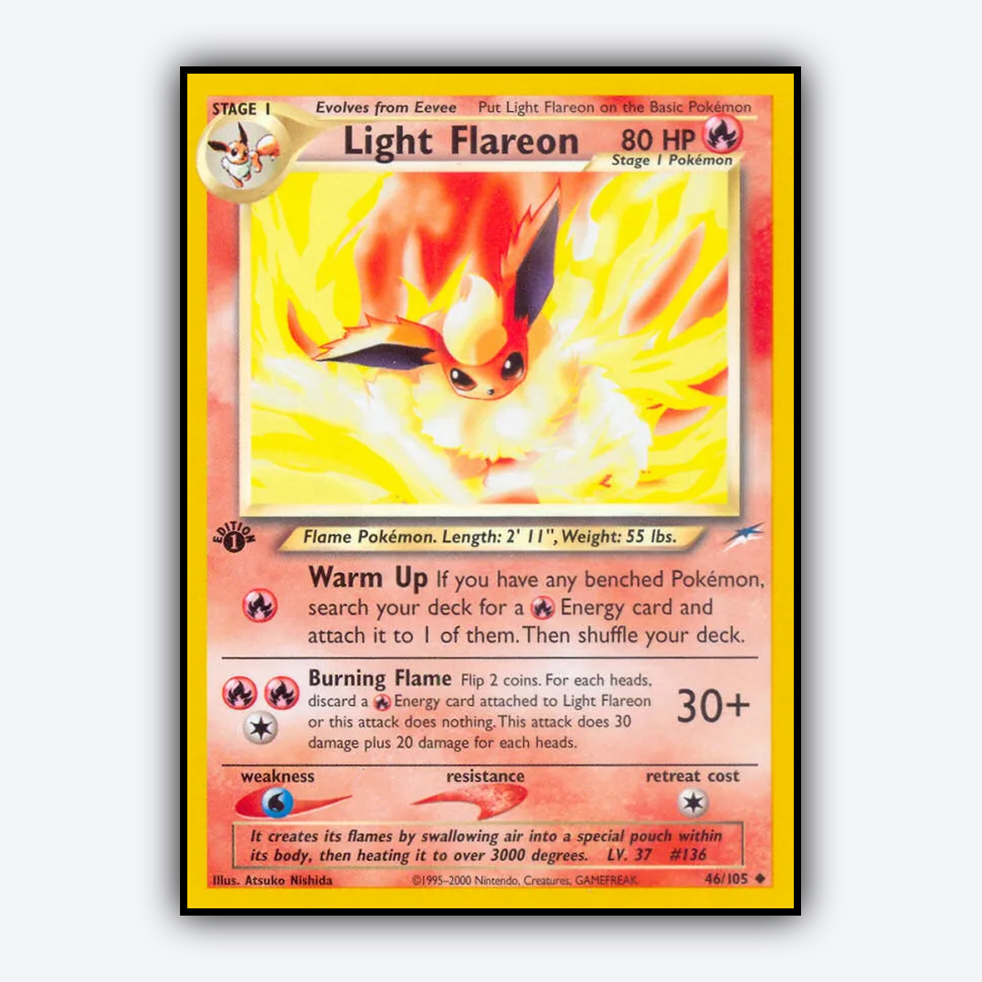 Light Flareon 046/105 - Neo Destiny Set - Card Rug