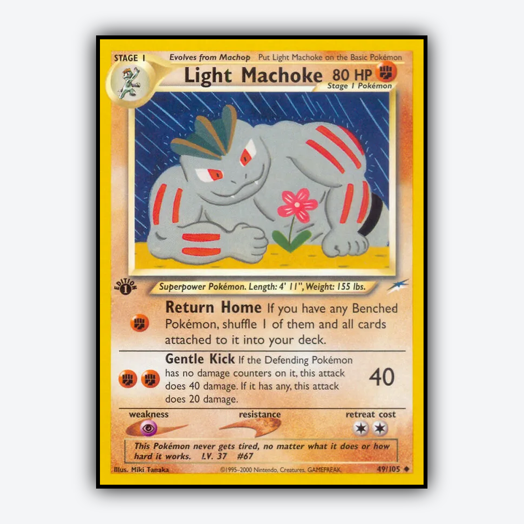 Light Machoke 049/105 - Neo Destiny Set - Card Rug