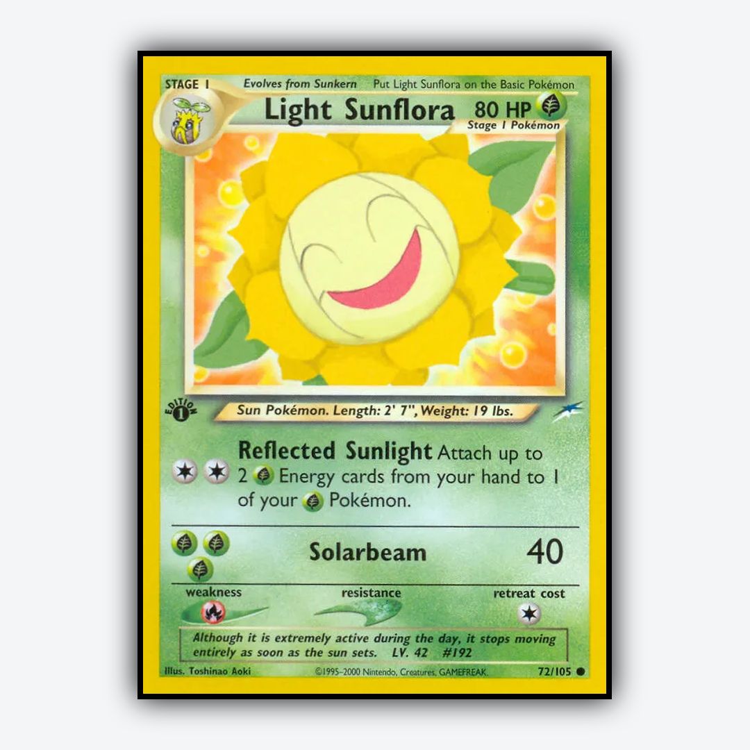 Light Sunflora 072/105 - Neo Destiny Set - Card Rug