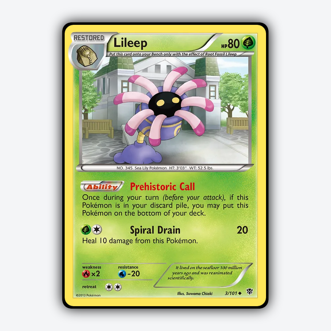 Lileep 003/101 - Plasma Blast Set - Card Rug