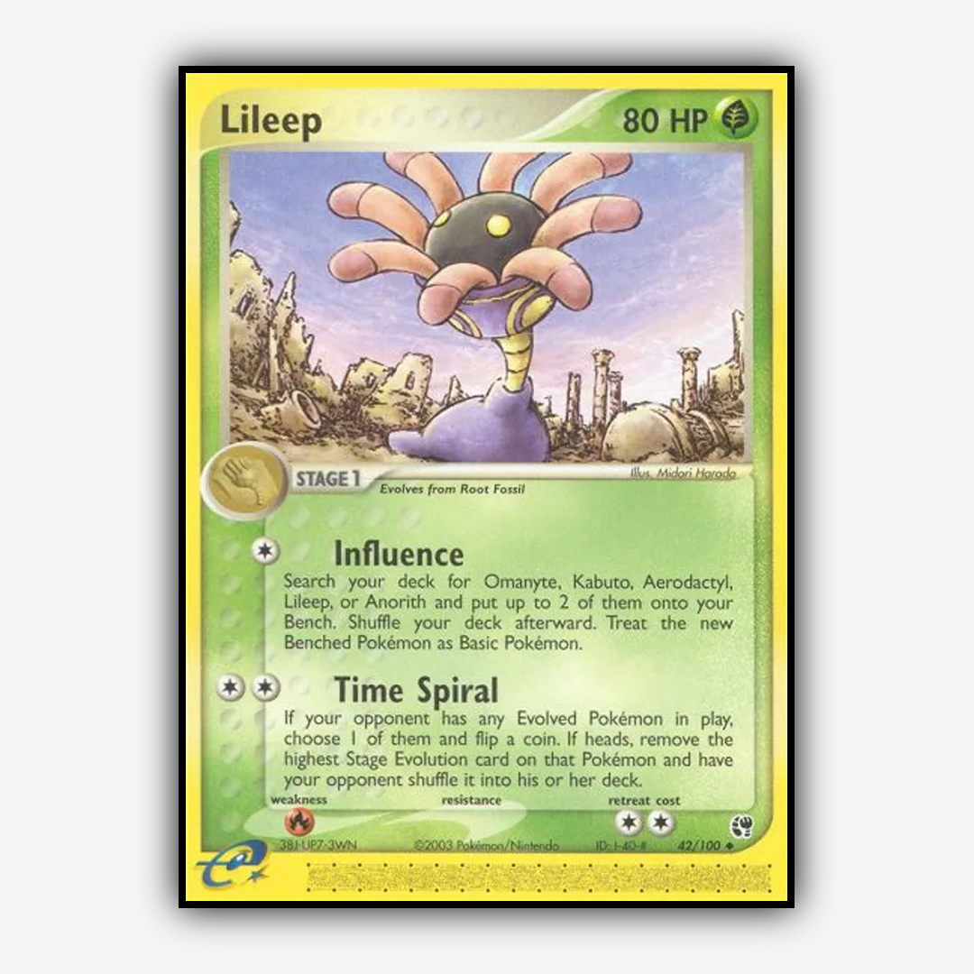 Lileep 042/100 - Sandstorm Set - Card Rug