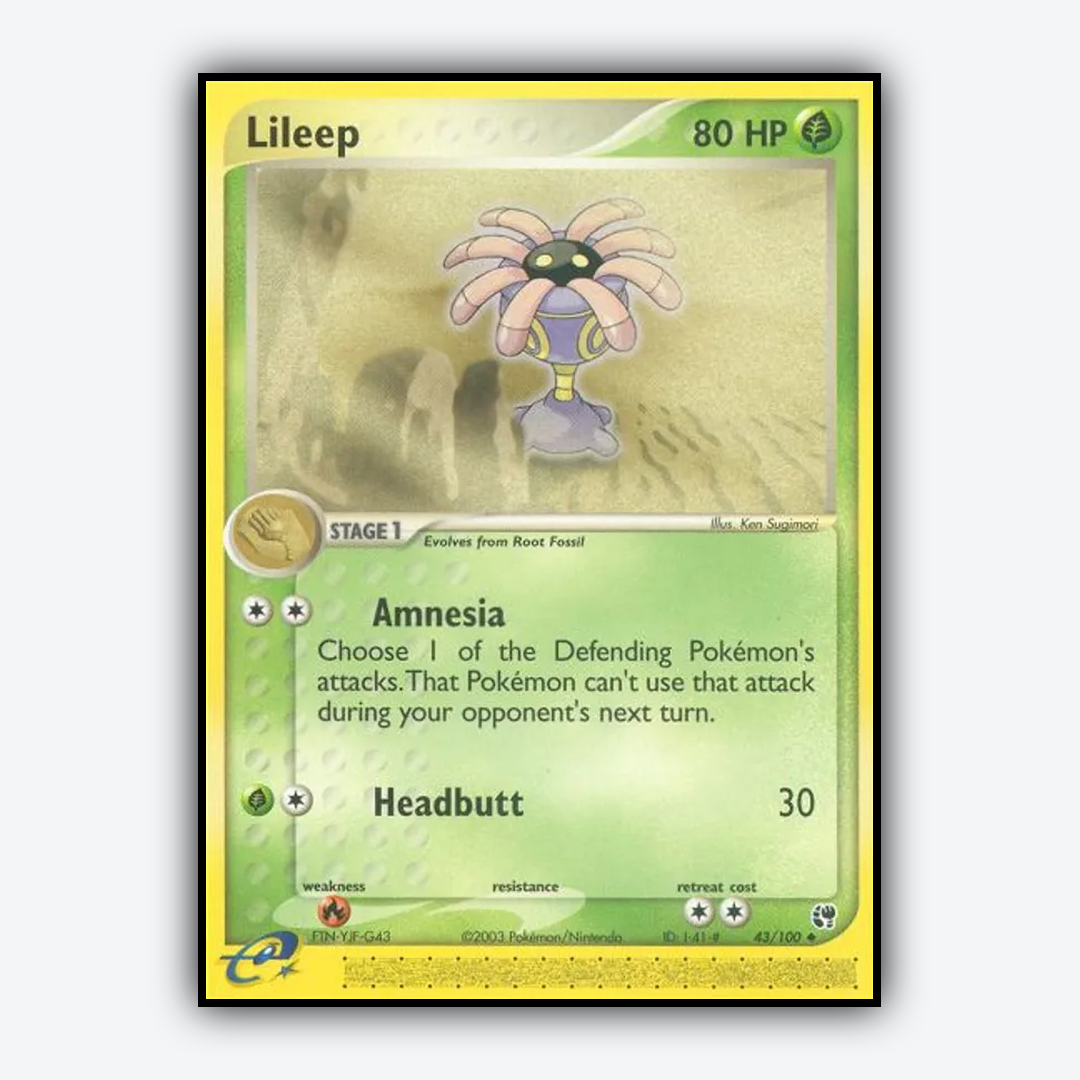 Lileep 043/100 - Sandstorm Set - Card Rug