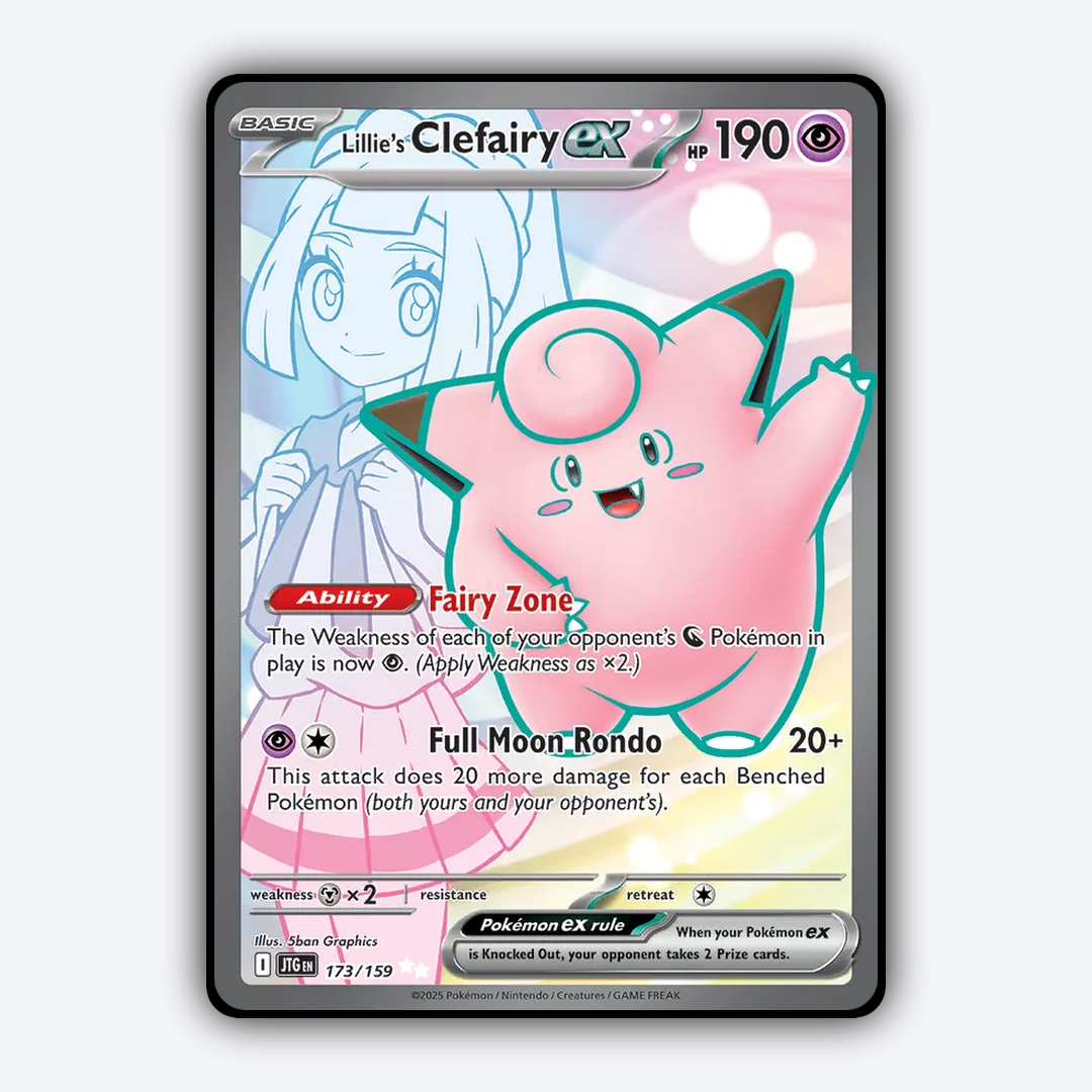 Lillie's Clefairy ex #173 - Journey Together Set - Card Rug