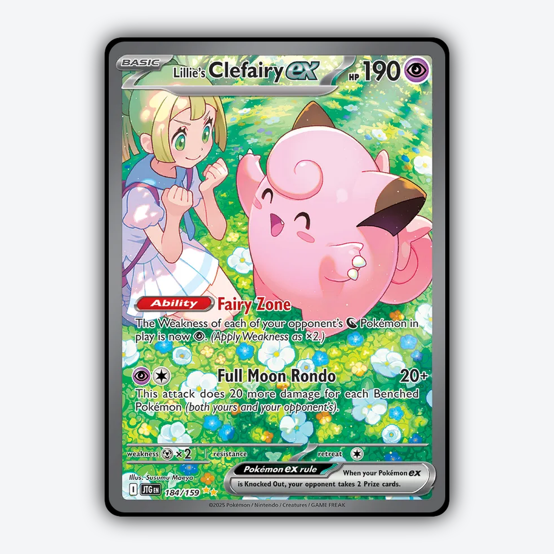 Lillie's Clefairy ex #184 - Journey Together Set - Card Rug