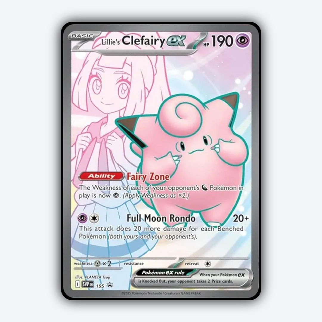 Lillie's Clefairy ex #195 - Scarlet & Violet Black Star Promos Set - Card Rug