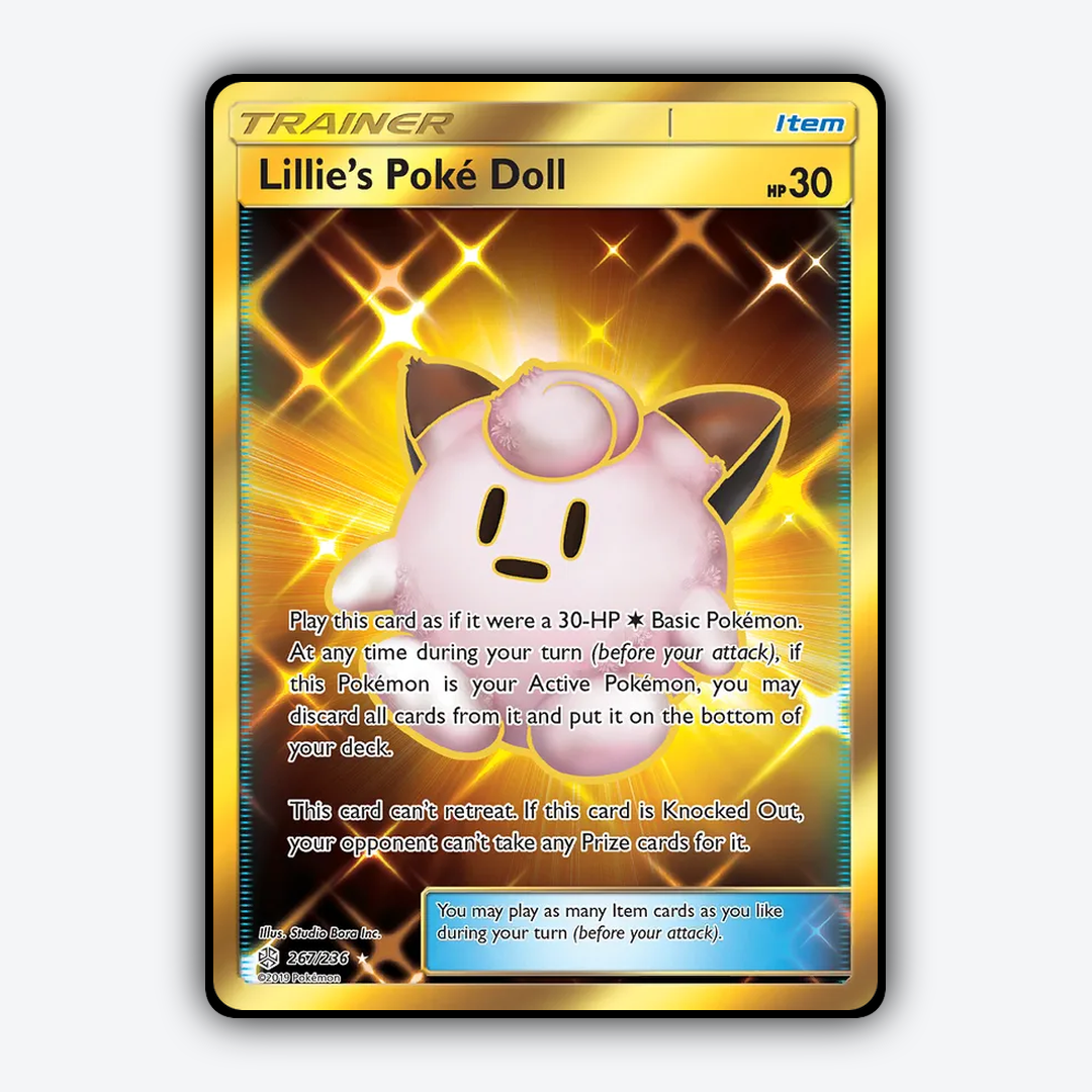 Lillie's Poké Doll 267/236 - Cosmic Eclipse Set - Card Rug