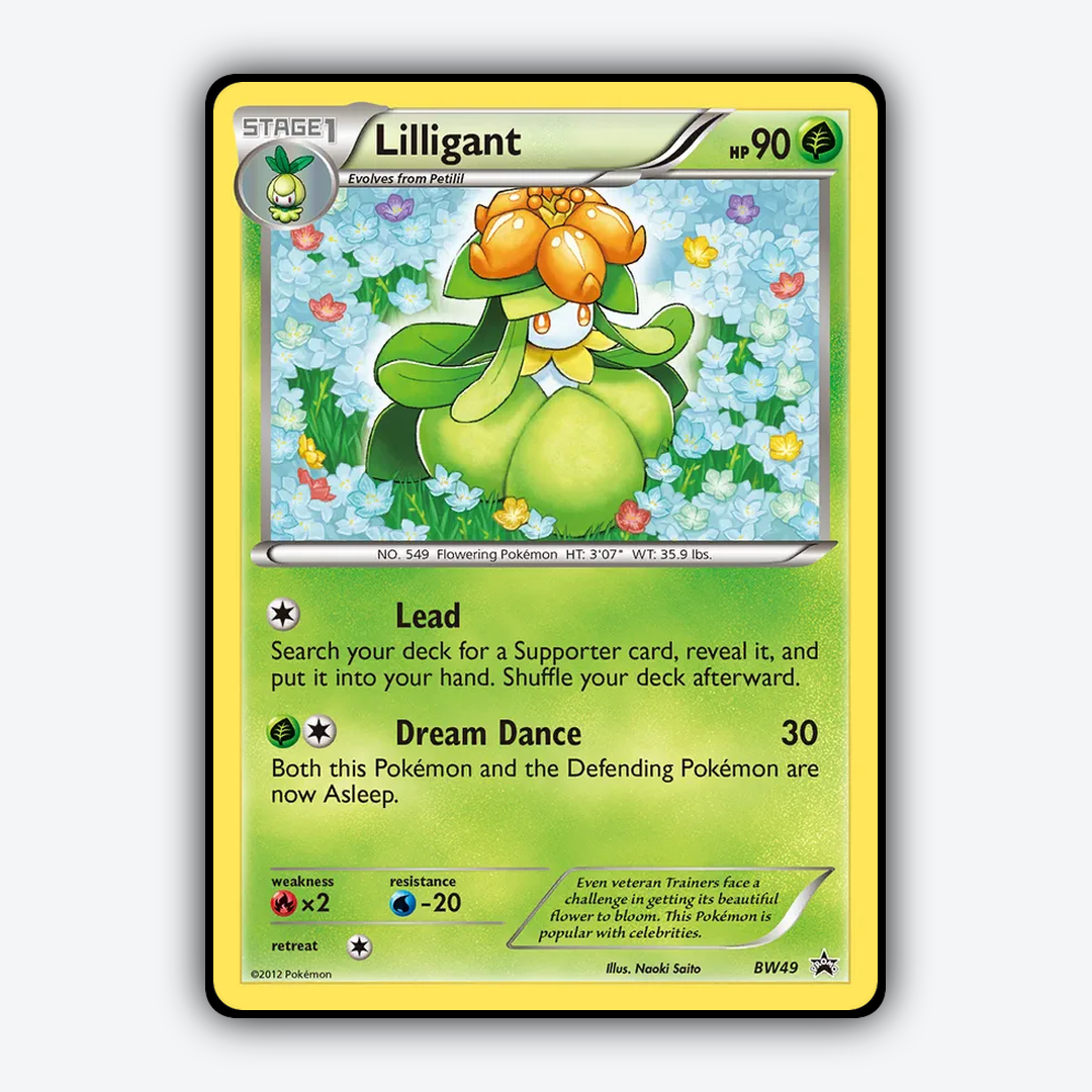 Lilligant #49 - BW Black Star Promos Set - Card Rug