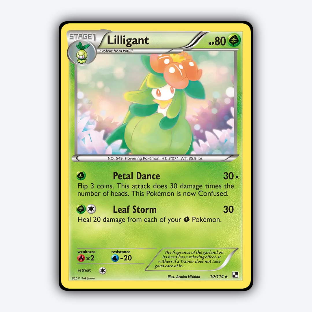 Lilligant 010/114 - Black & White Set - Card Rug