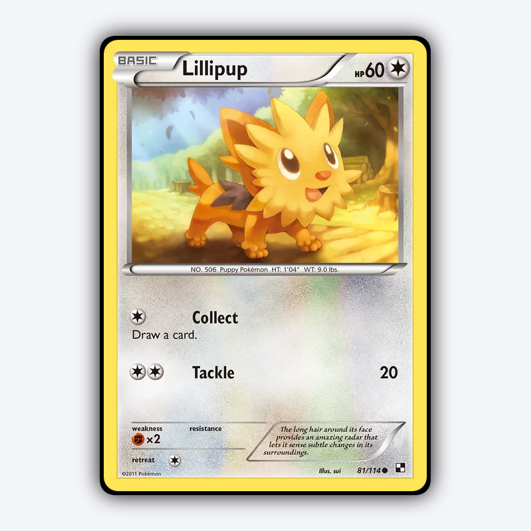 Lillipup 081/114 - Black & White Set - Card Rug