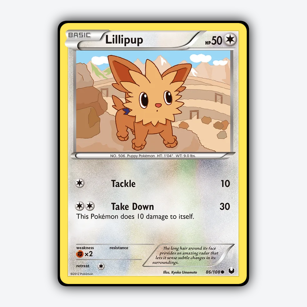 Lillipup 086/108 - Dark Explorers Set - Card Rug