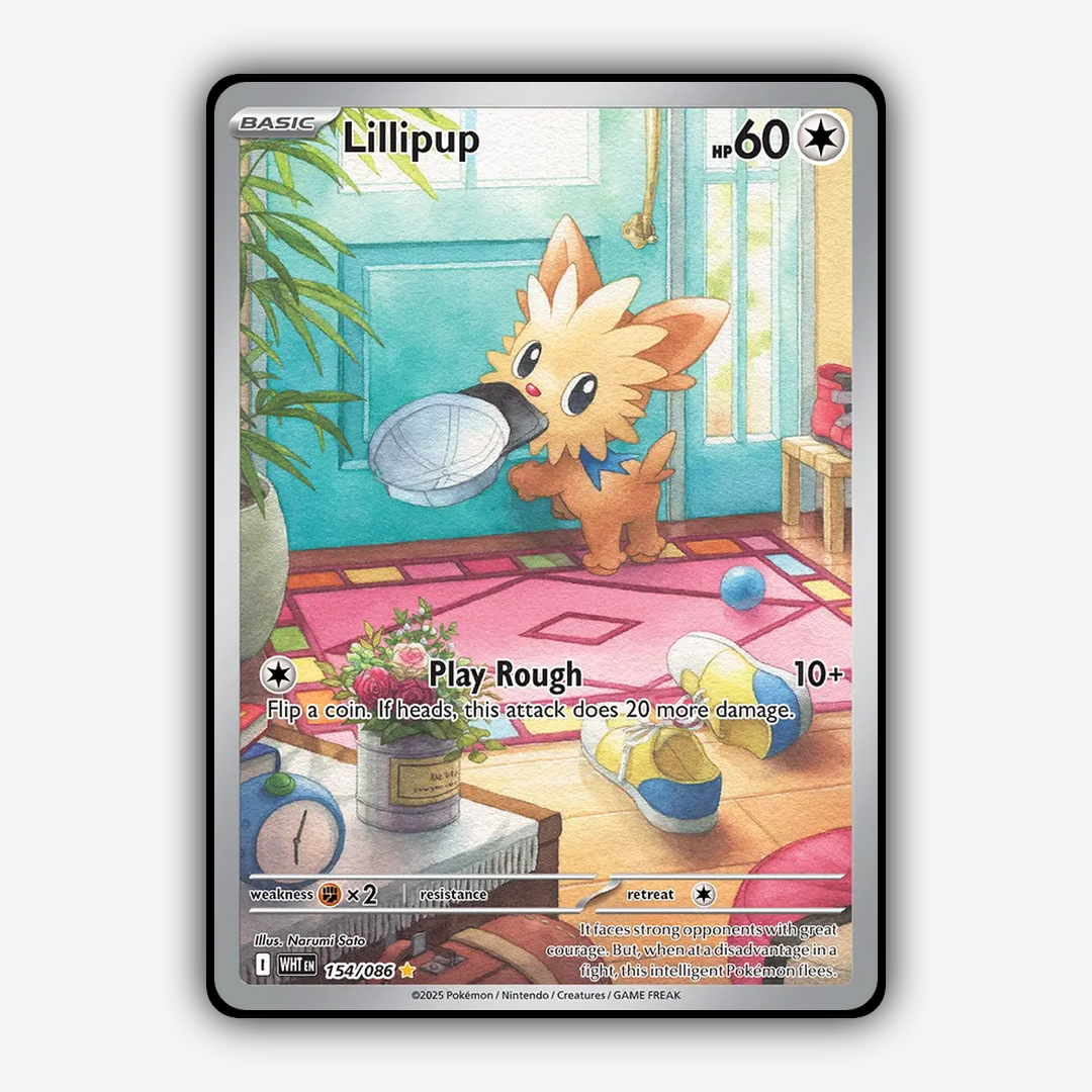 Lillipup #154 - White Flare Set - Card Rug