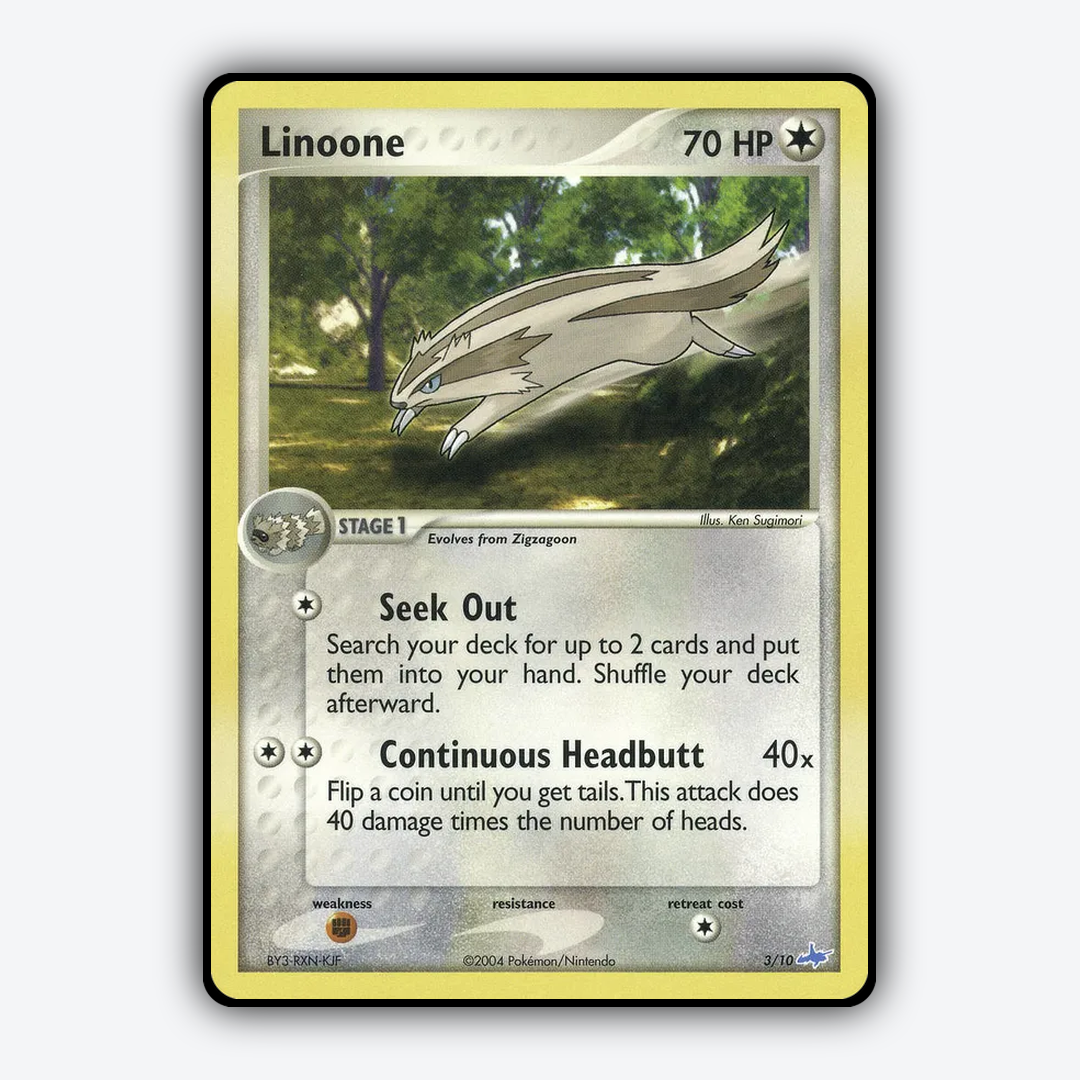 Linoone 003/10 - EX Trainer Kit Latios Set - Card Rug