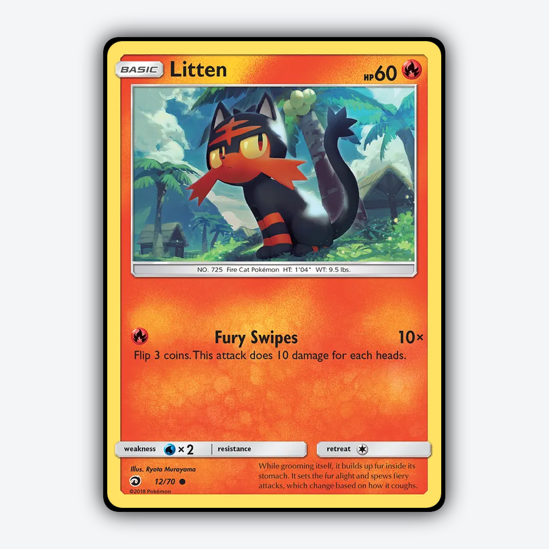 Litten 012/70 - Dragon Majesty Set - Card Rug