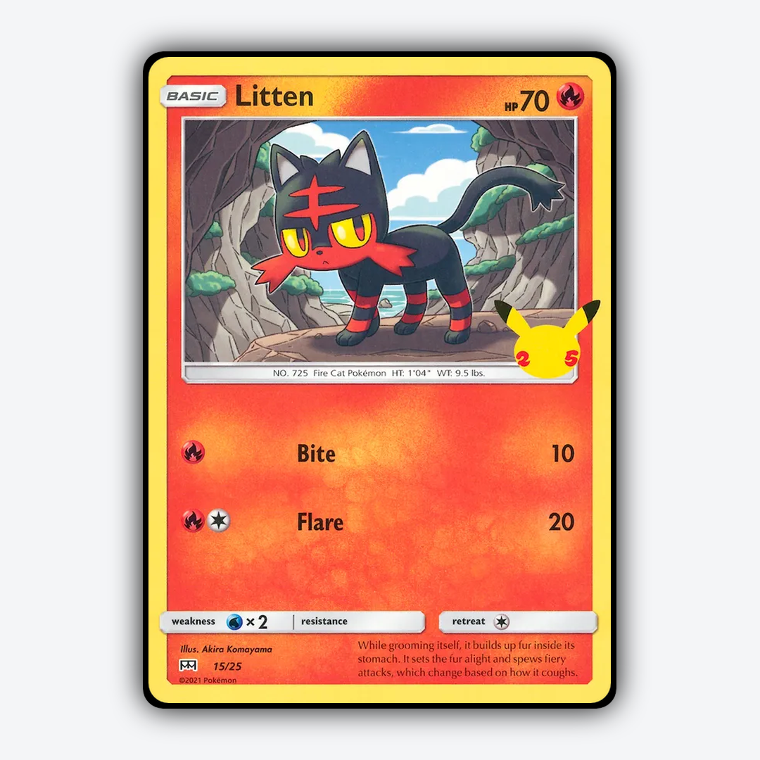 Litten 015/25 - McDonald's Collection 2021 Set - Card Rug