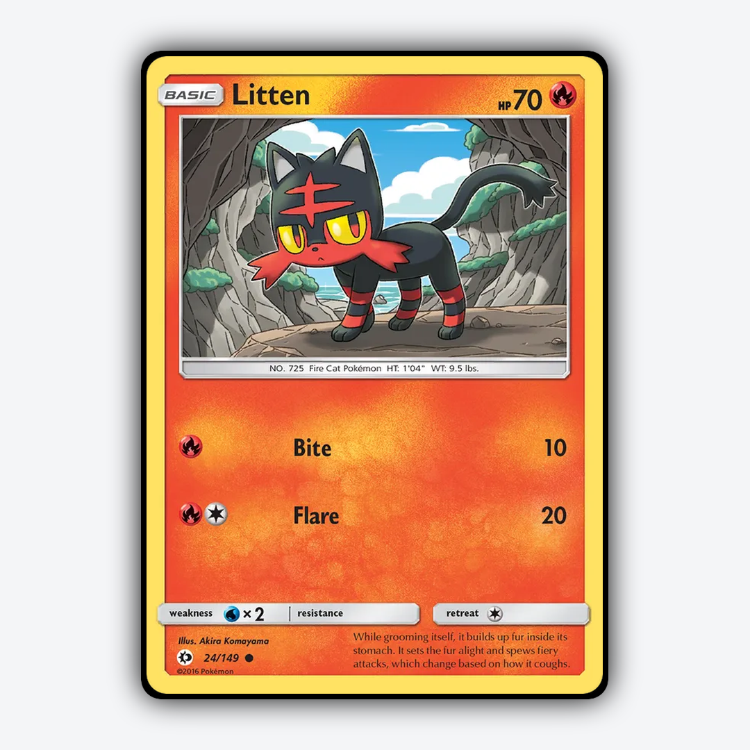 Litten 024/149 - Sun & Moon Set - Card Rug