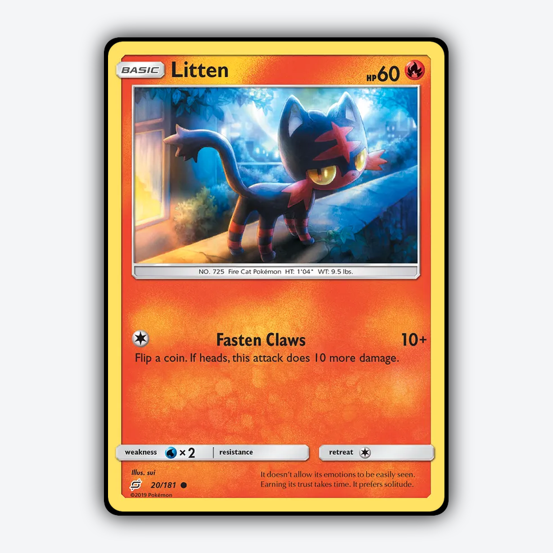 Litten 020/181 - Team Up Set - Card Rug