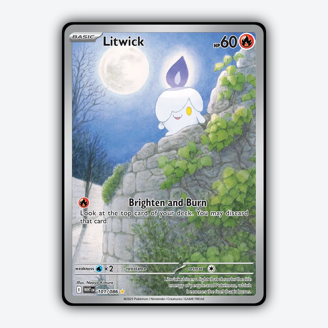 Litwick #101 - White Flare Set - Card Rug