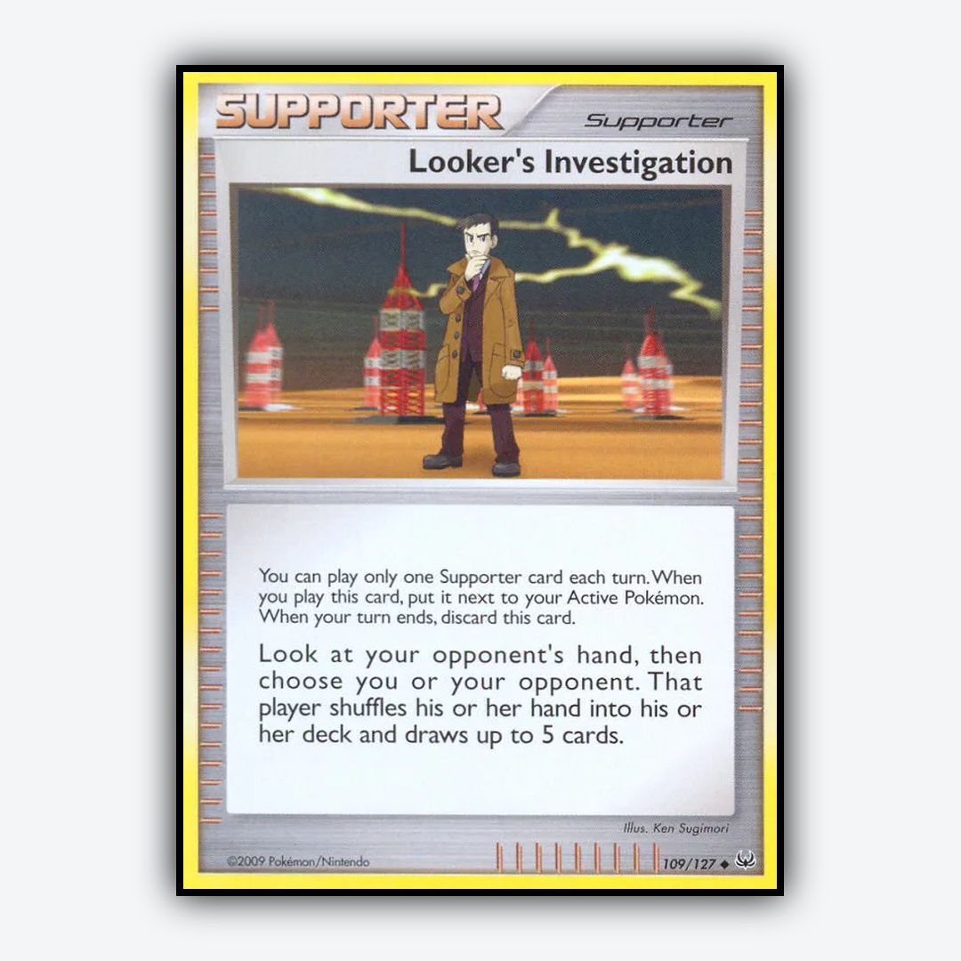 Looker's Investigation 109/127 - Platinum Set - Card Rug