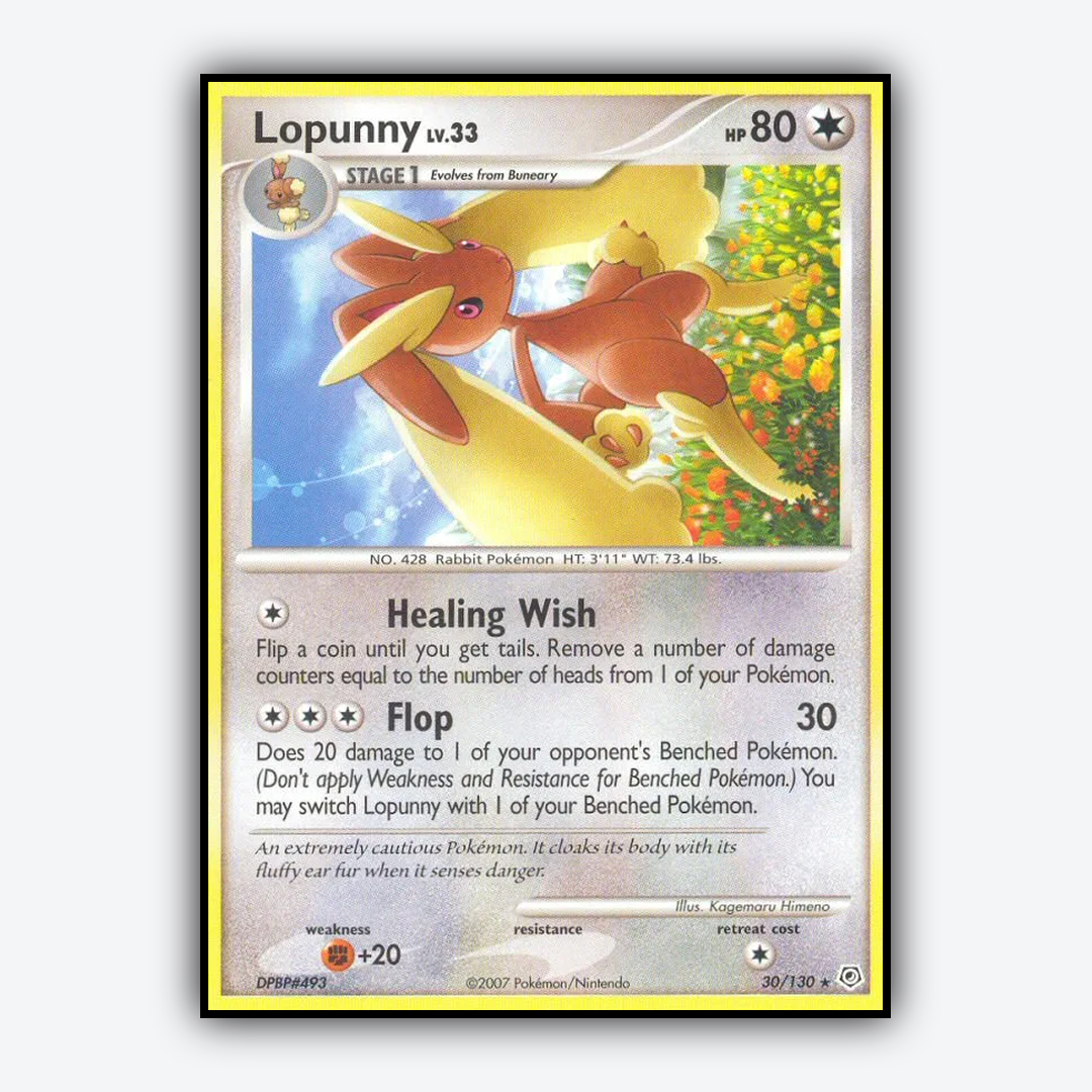 Lopunny 030/130 - Diamond & Pearl Set - Card Rug