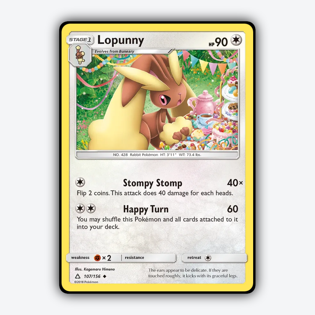 Lopunny 107/156 - Ultra Prism Set - Card Rug