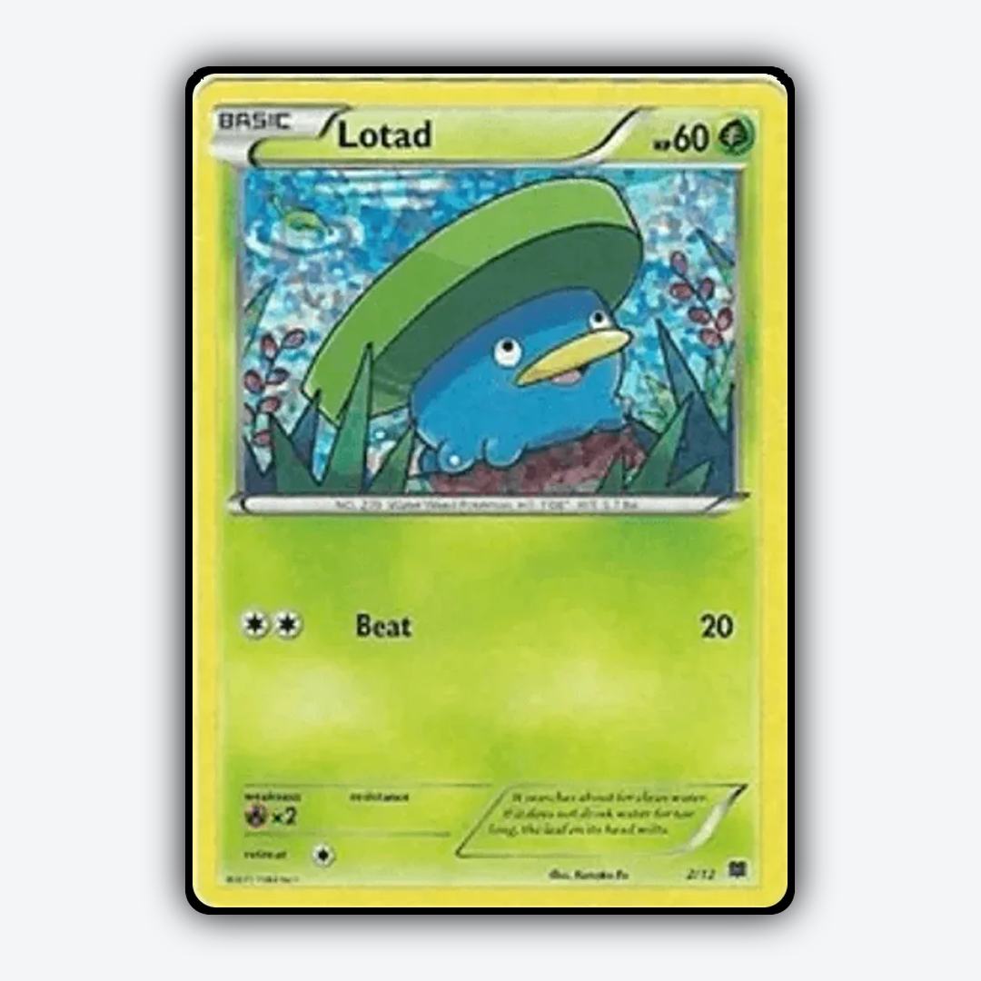 Lotad 002/12 - McDonald's Collection 2015 Set - Card Rug