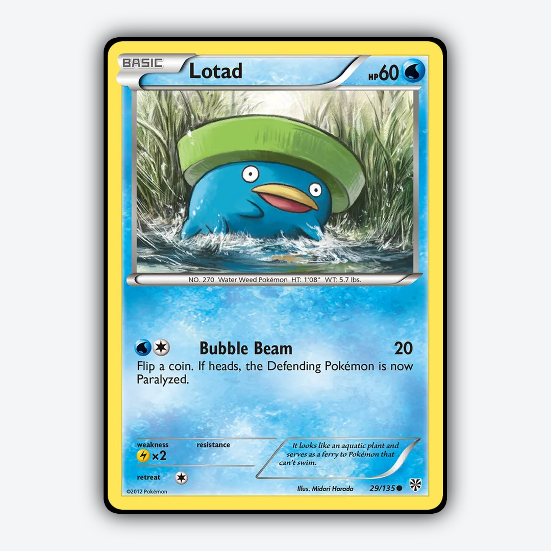 Lotad 029/135 - Plasma Storm Set - Card Rug