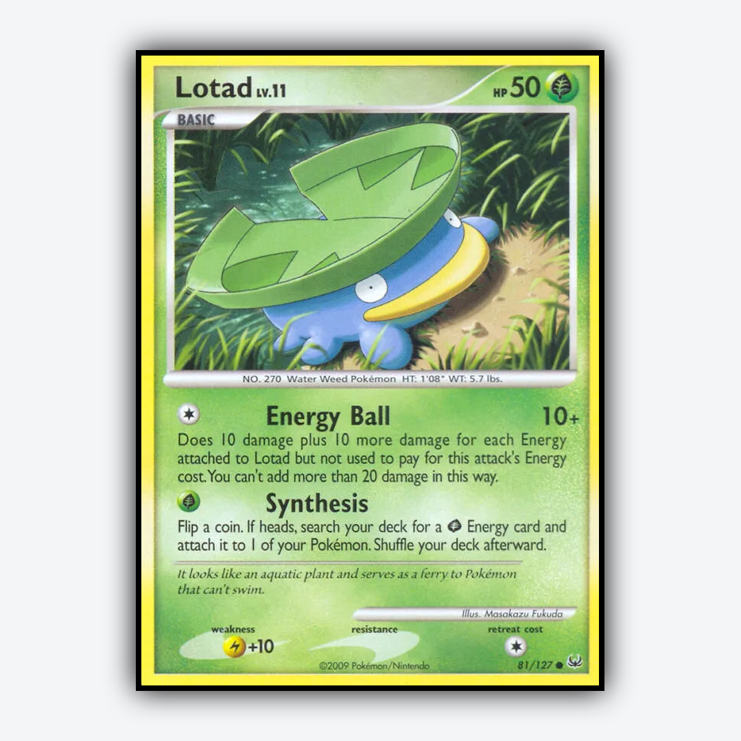 Lotad 081/127 - Platinum Set - Card Rug