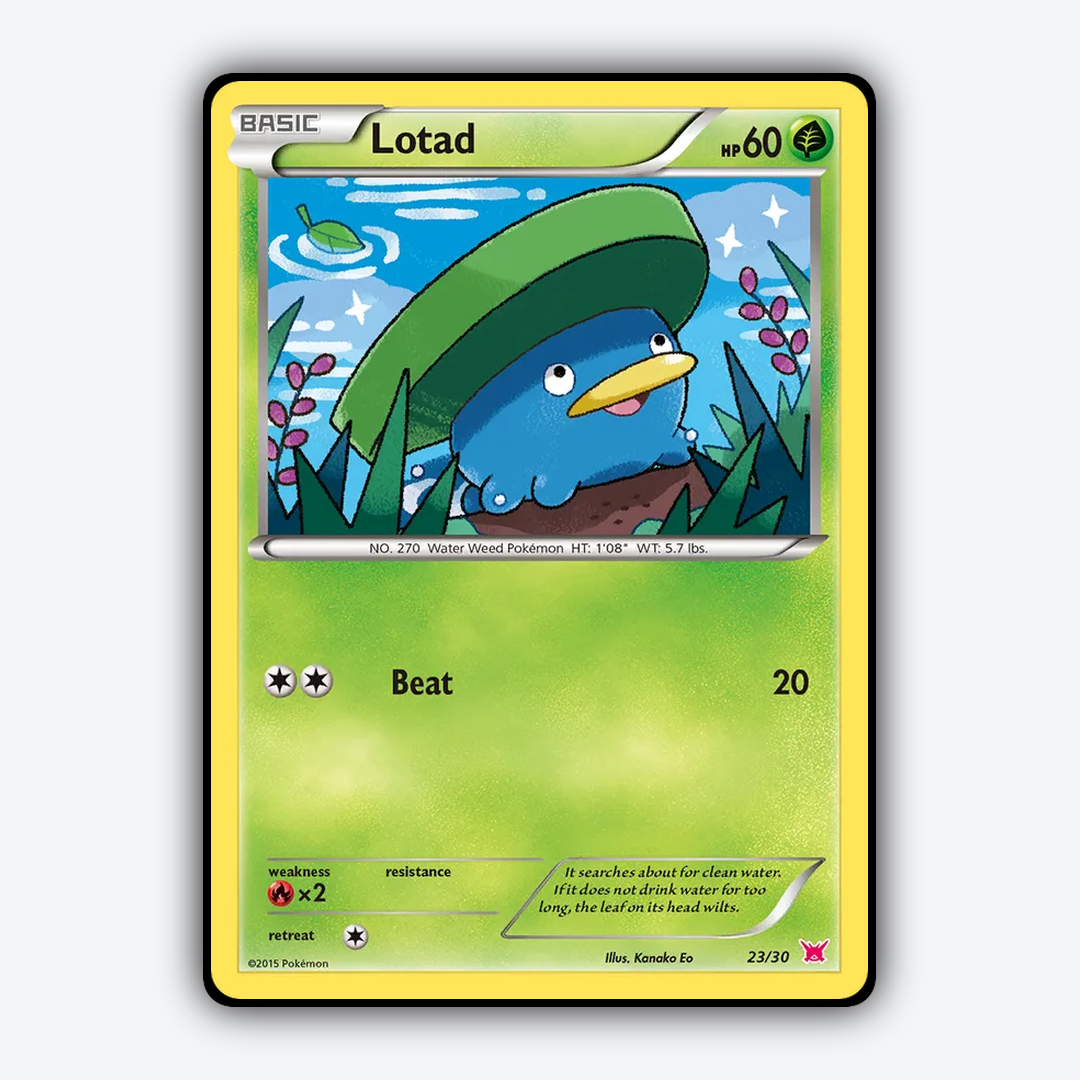 Lotad 023/30 - XY Trainer Kit Latias Set - Card Rug