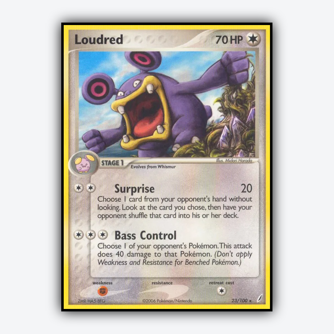 Loudred 023/100 - Crystal Guardians Set - Card Rug