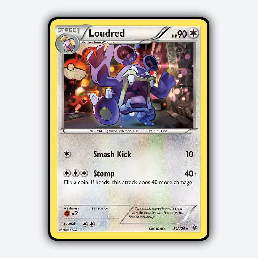 Loudred 081/124 - Fates Collide Set - Card Rug