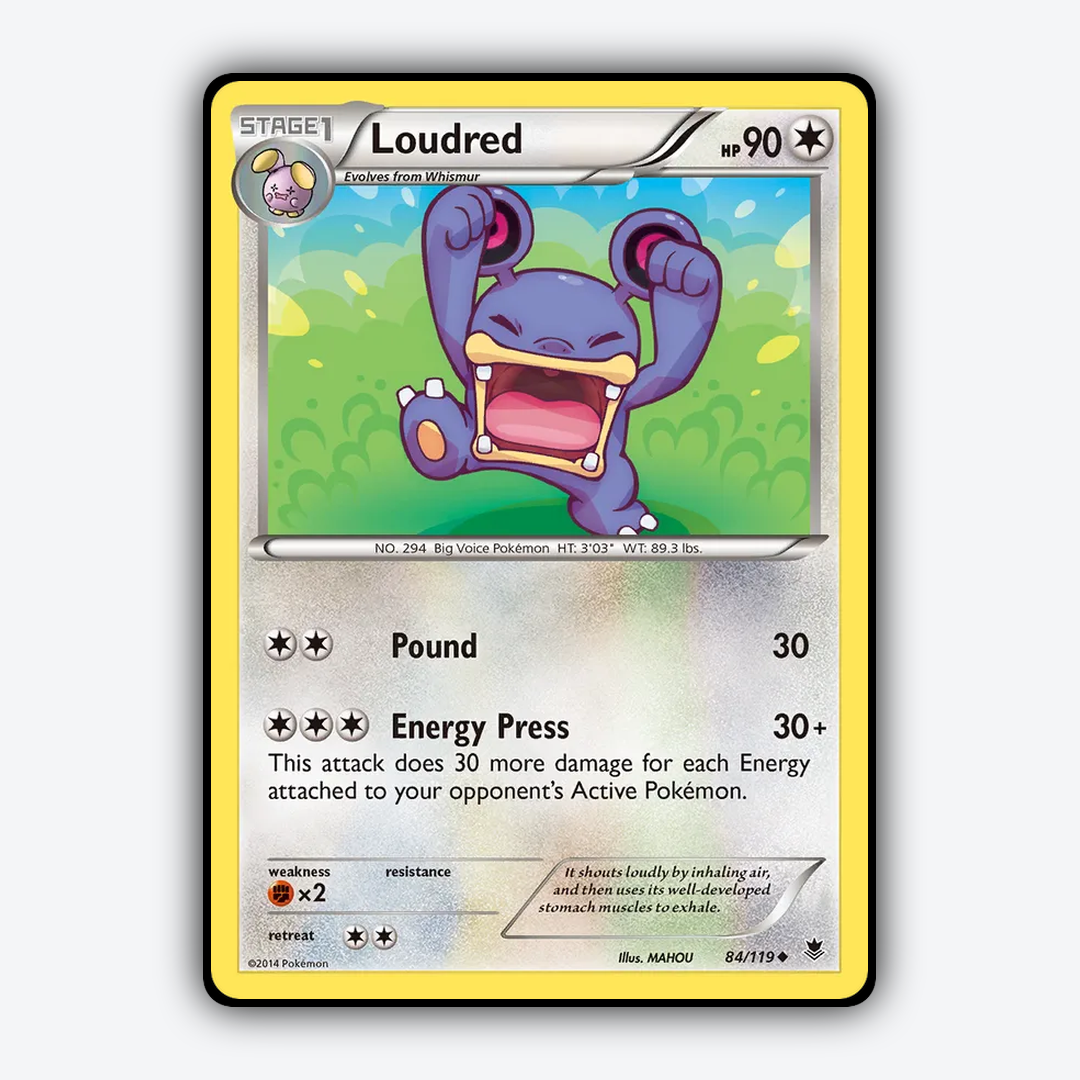Loudred 084/119 - Phantom Forces Set - Card Rug