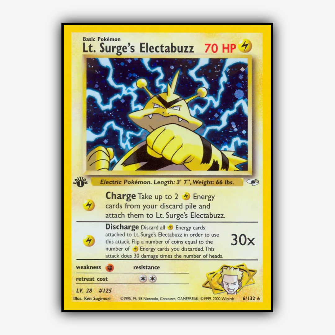 Lt. Surge's Electabuzz 006/132 - Gym Heroes Set - Card Rug