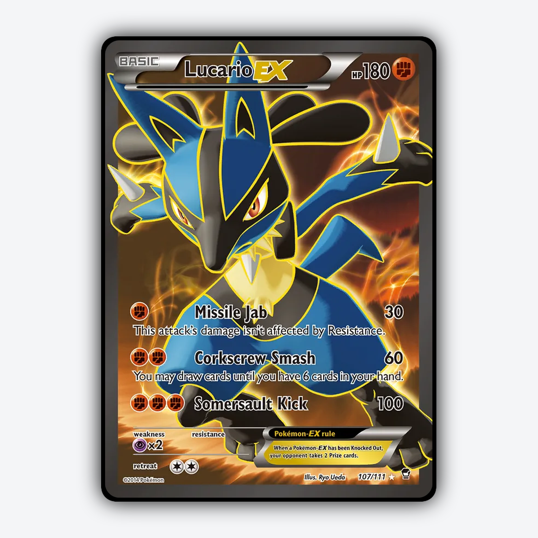 Lucario-EX 107/111 - Furious Fists Set - Card Rug
