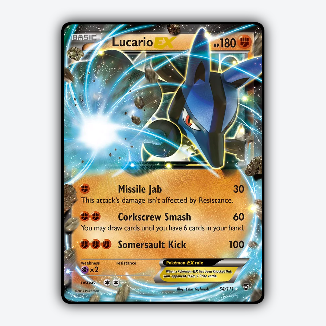 Lucario-EX 054/111 - Furious Fists Set - Card Rug