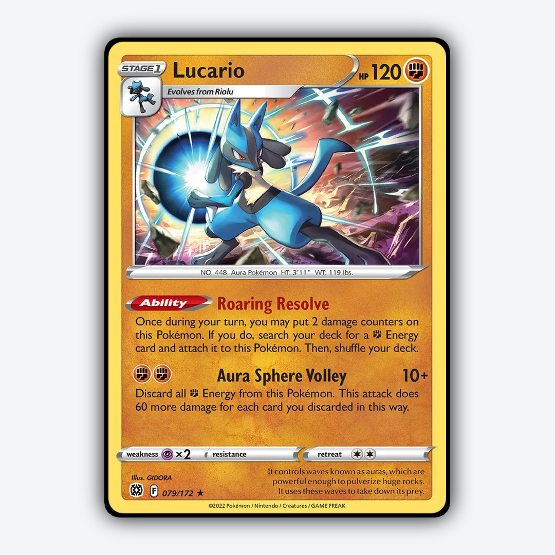 Lucario 079/172 - Brilliant Stars Set - Card Rug