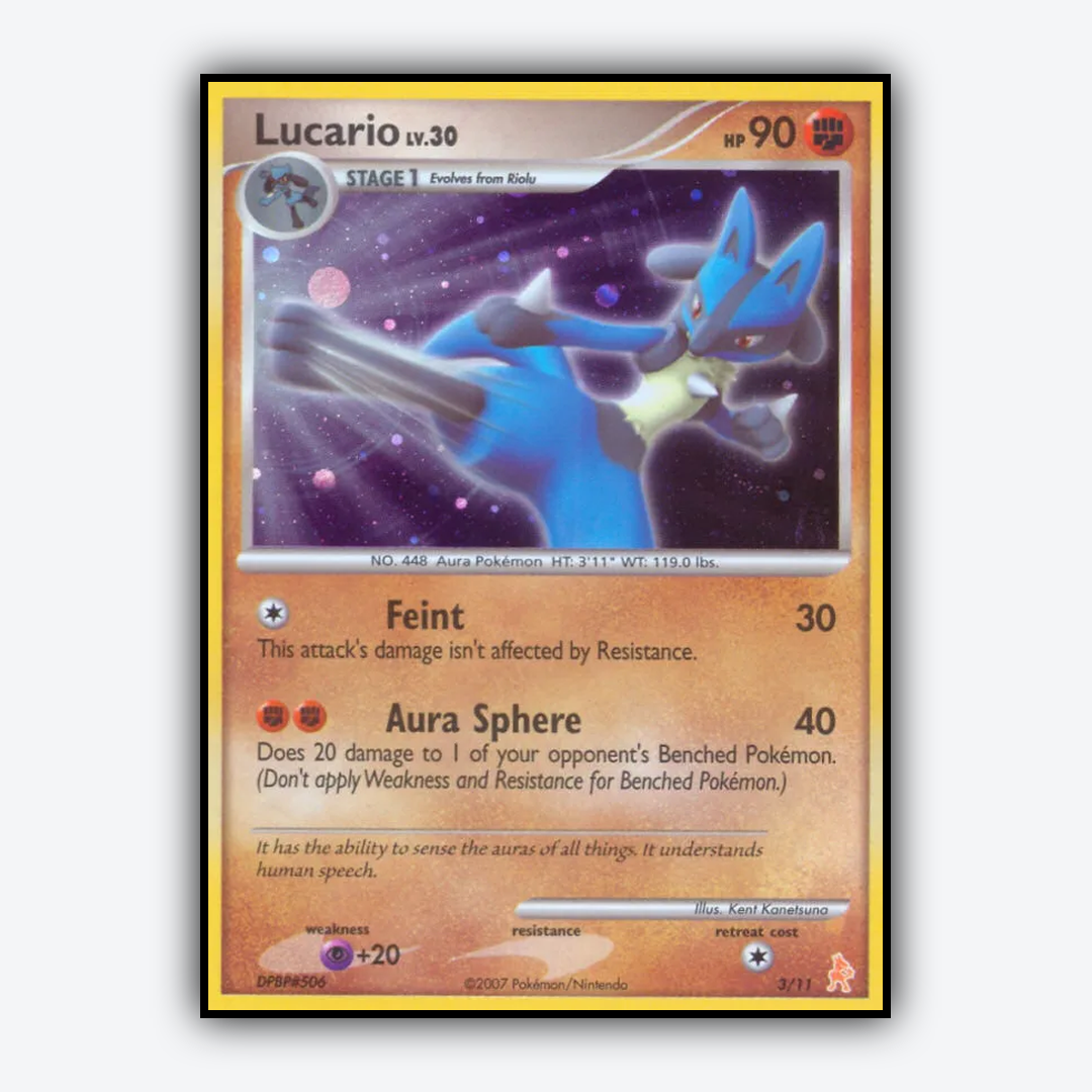 Lucario 003/11 - DP Trainer Kit Lucario Set - Card Rug
