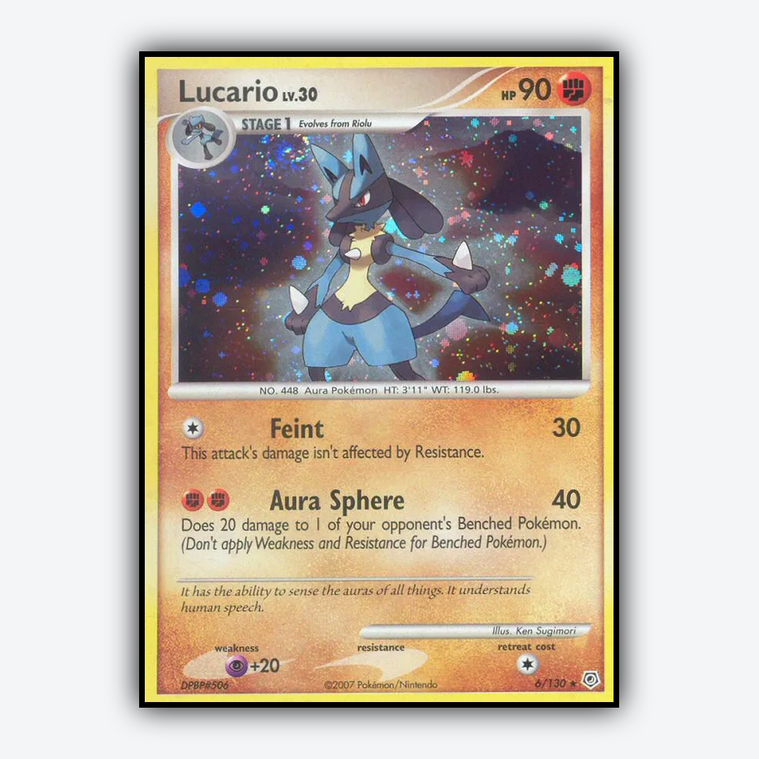 Lucario 006/130 - Diamond & Pearl Set - Card Rug