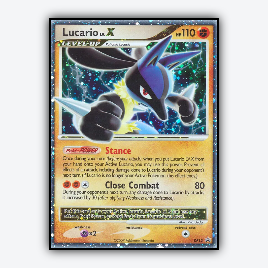 Lucario LV.X DP012 - DP Black Star Promos Set - Card Rug