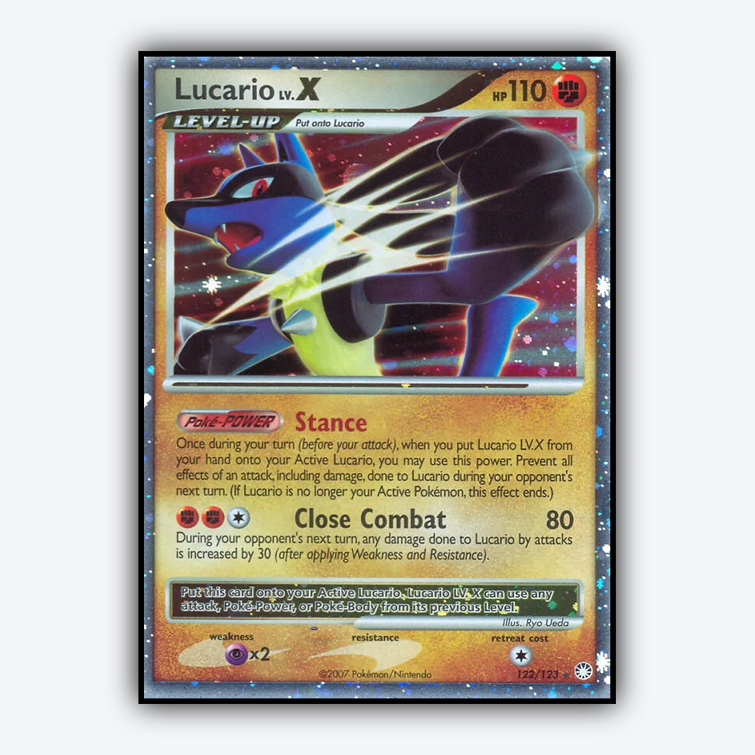 Lucario LV.X 122/123 - Mysterious Treasures Set - Card Rug